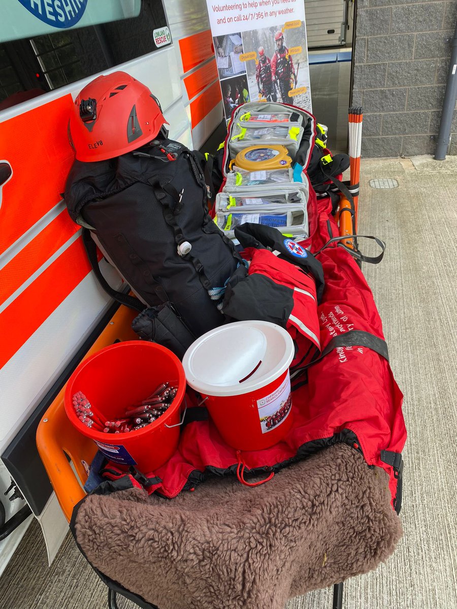 We’re all set up  <a href="/LymmFS/">Lymm Fire Station</a> for their open day.
Come and say hello to team members Rick and Pete and find out more about what we do!
#CheshireSearchAndRescue
#24/7