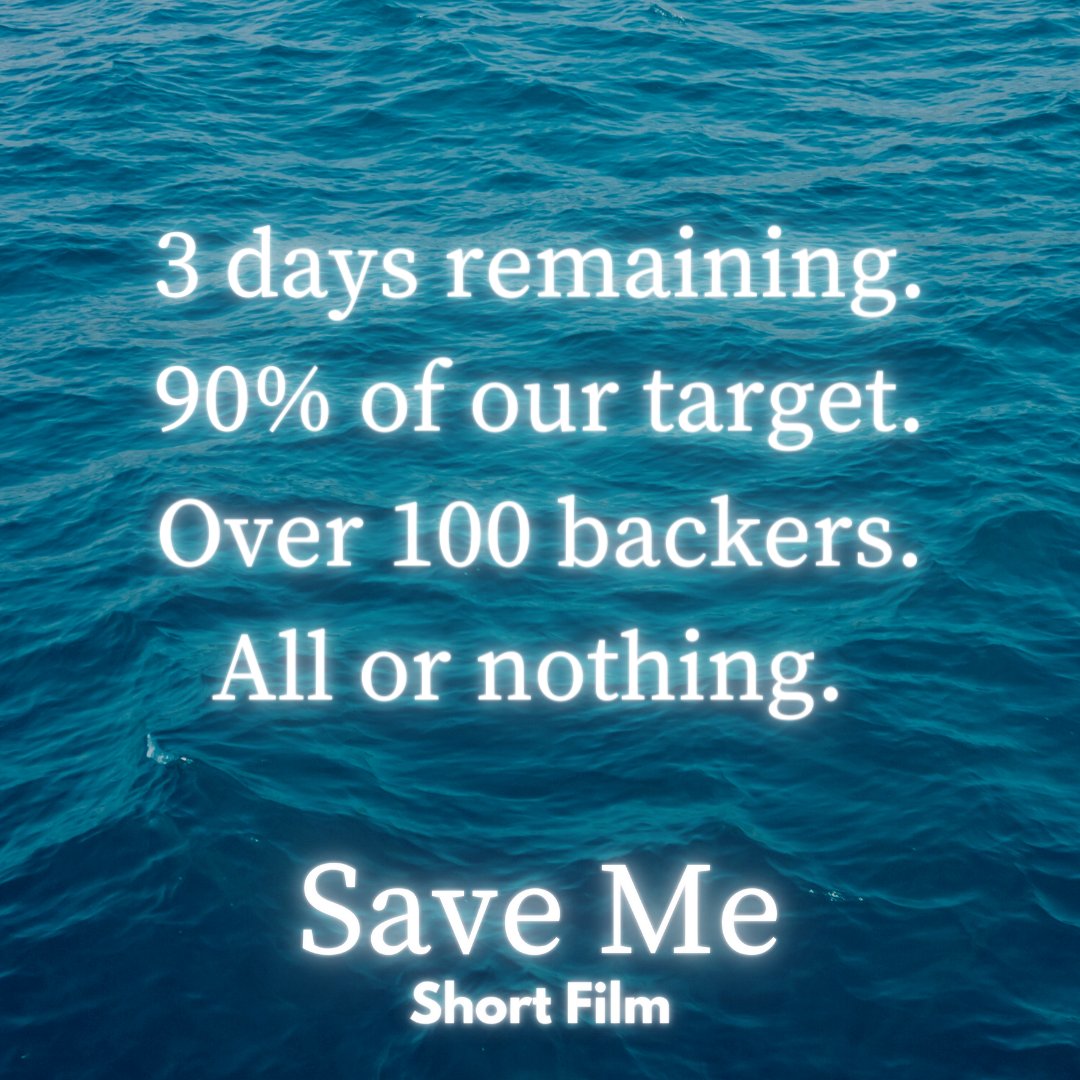 So close to our target, but in order to make things happen on screen we need some more #indiefilm heroes to come on board and back our campaign: kickstarter.com/projects/savem…
