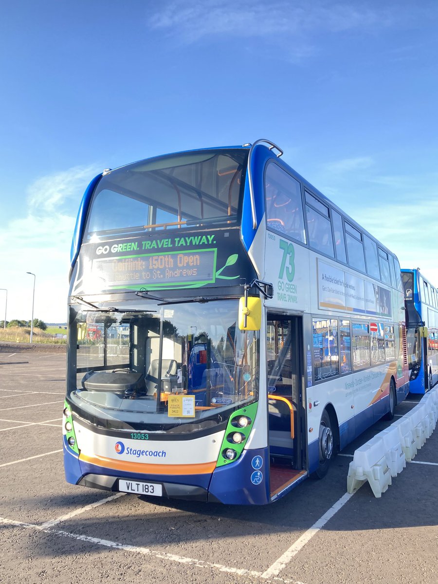 Back for Day 2 <a href="/TheOpen/">The Open</a> - Golflink from Leuchars Station to St.Andrew’s for the morning - awaiting the arrival of the Golf fans! 🚂-🚌-🏌️‍♂️-⛳️