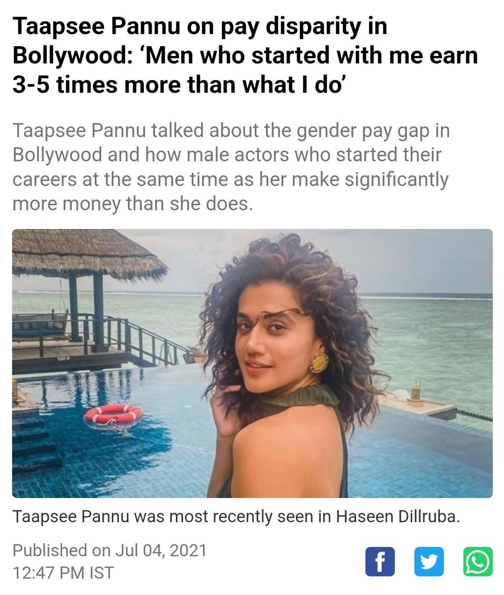 gemsfeminism's tweet photo. India's Top Actress #TaapseePannu
Should Sue Indian Public For Not Letting Her Achieve #EqualPay
#GemsOfFeminism #MithaliRaj #ShabhaashMithu #Taapse https://t.co/Jk0puub6vm