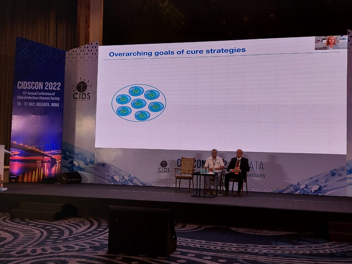 CidsIndia's tweet photo. Searching for HIV cure @CIDSCON2022
Session chaired by Dr.V. Ramasubramanian (President, CIDS) and Prof. Bibhuti Saha (Organising Chairman, CIDSCON2022)
#CIDSCON #IDTwitter
@PriscillaRupali @drsdip @tweet_sayan @IDDocVikas @AskSubramanian @venkat_id @RajalakshmiA4 https://t.co/W7tQWKmFJa