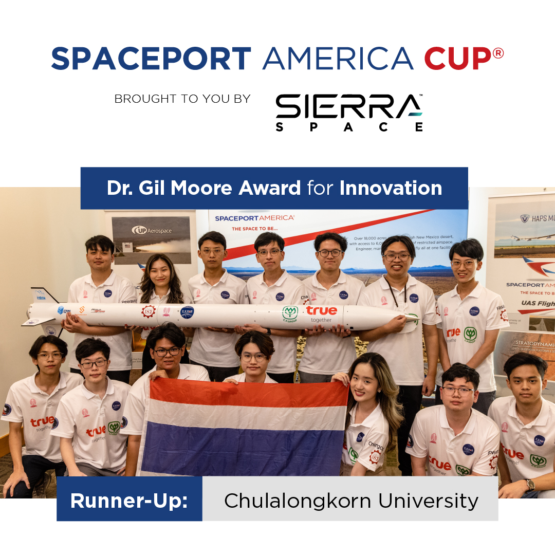 sarawitnstda's tweet photo. เด็กจุฬาฯ คว้ารางวัลรองชนะเลิศแข่งขันจรวดรายการ Spaceport America Cup ที่สหรัฐฯ และได้รับรางวัลชมเชยในหัวข้อการใช้ Pneumatic piston ในระบบ separation
https://t.co/IJkR4dxQ7X
#CUHAR #SpaceportAmericaCup #thaispace https://t.co/BqRYZ6lNBg