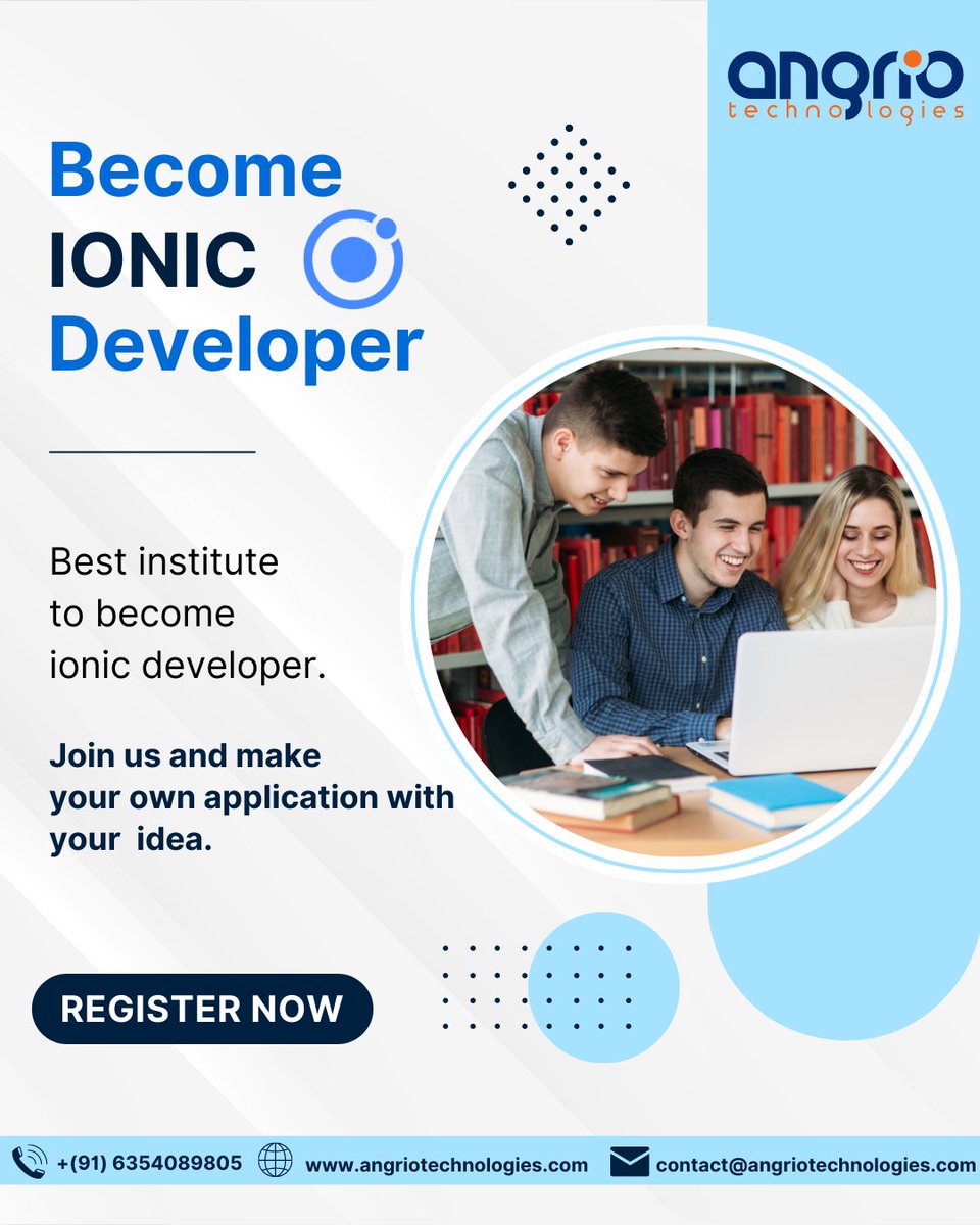 angriotech's tweet photo. 🤩 Hurry Up Guys🤩!!!!!
👩‍💻Ionic Developer👨‍💻

#itandsoftware #angular #Angrio #AngrioTechnologies #Angrioeducation #ionic #ionicdeveloper #Application #AppDeveloper #angulardeveloper #registernow https://t.co/QFOwdaqx55
