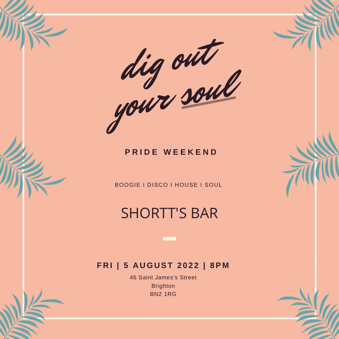 DOYSOfficial's tweet photo. We’re back at Shortt’s Bar Brighton on Friday 5th August. Bringing you plenty of #Boogie / #Disco / #House / #Soul and more.. See you there ✌️ https://t.co/8hNd4wpvbz