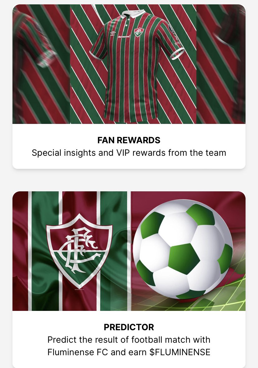 Fluminense_Fan's tweet photo. What can you do with Fluminense Fan Token ($FLUMINENSE) ? 🧐

You can use $FLUMINENSE for Fan Rewards, Predictor and more

Find out here 👉https://t.co/WquLHmFdAa https://t.co/7dqGd1PqR4
