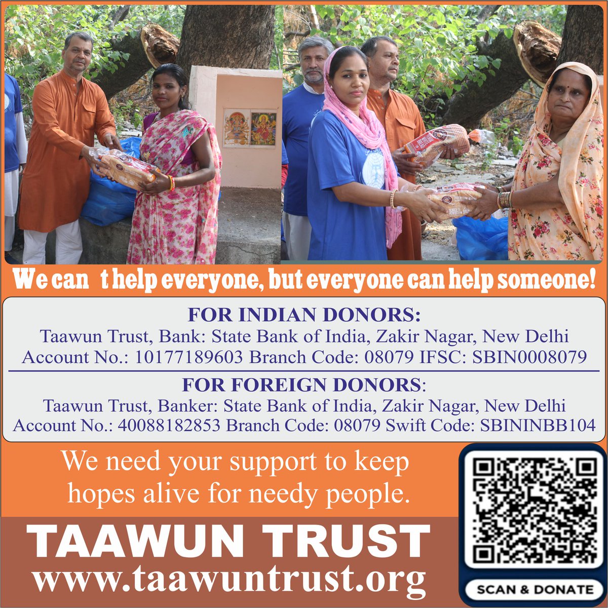 TaawunT's tweet photo. Everyone can be great because everyone can serve! Please serve the needy people as much as you can! Donate at: https://t.co/yKQh5UQFJ9
OR https://t.co/U2cbRtj2q9
#MuslimPhilanthropy #AMuslimFund #communitybuilding #halalhomefinancing #proudsponsor #helpingothers #Canada https://t.co/51qIZLdkhi