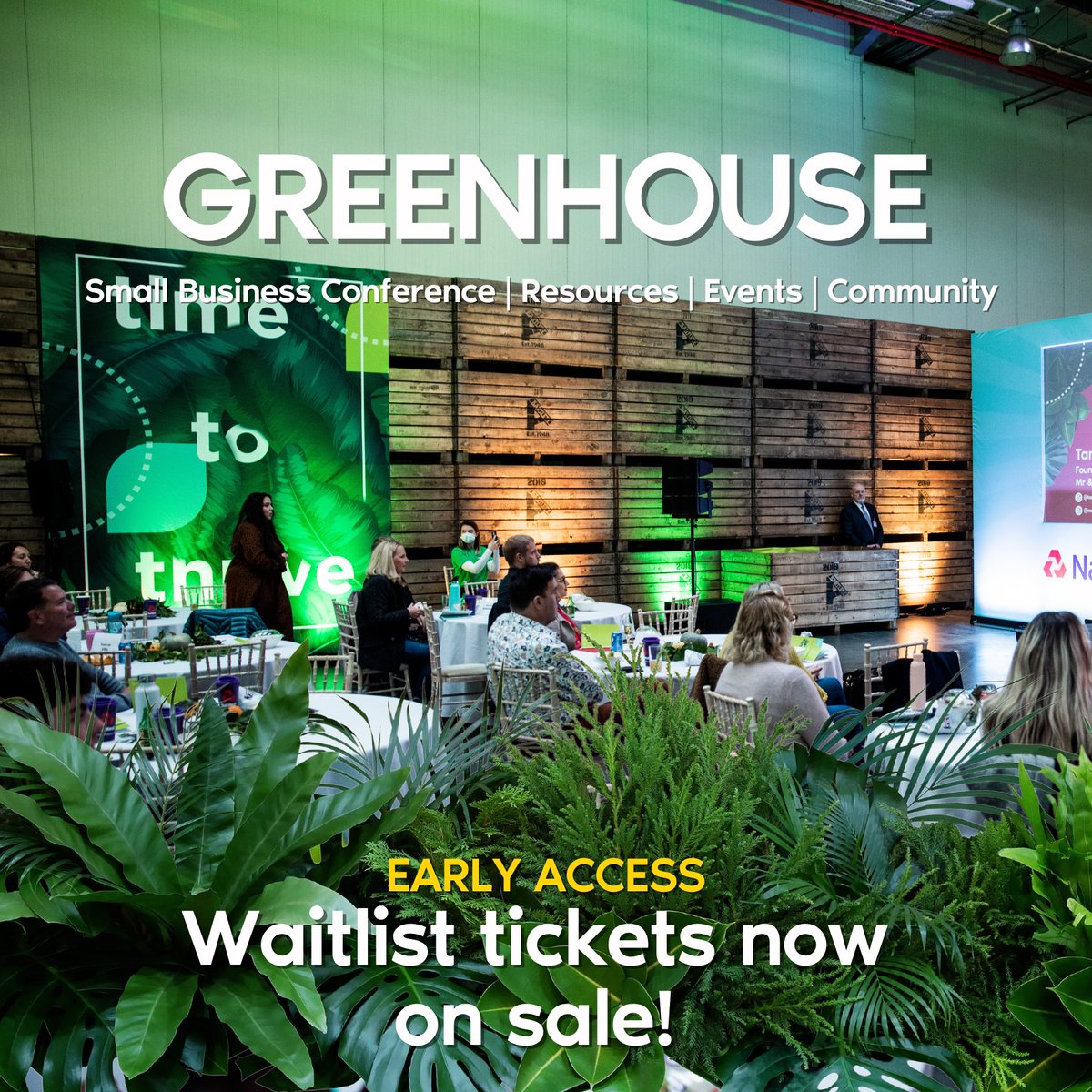 Snap up your ticket quick! If you’re on our waitlist please check your inbox for your first dibs access to tickets to GREENHOUSE 2022. Tickets will go on sale to the General public on Monday 18th July 🥳 Who’s coming #greenhouse2022 #jerseyci #smallbusiness