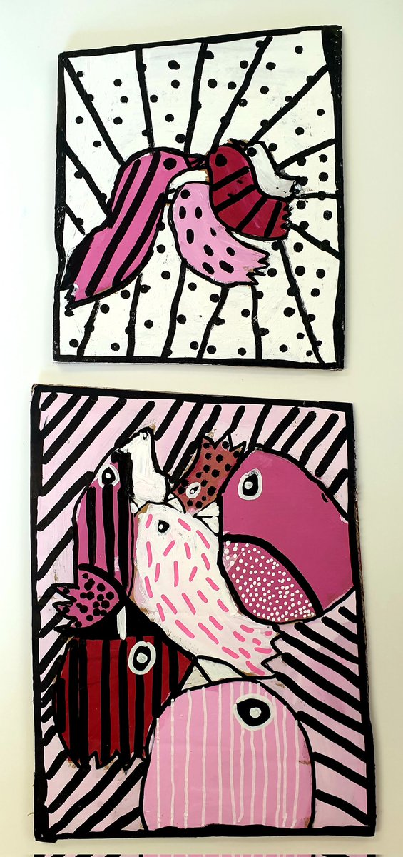 AardvarkPink's tweet image. YR 6 #stpaulshyde artwork with #fabriclenny Love it!!