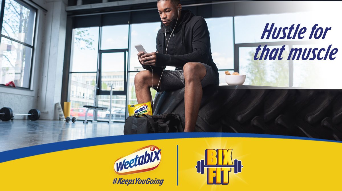 WeetabixEA's tweet photo. A great workout session starts with a good Weetabix meal and a dope playlist. Which is your go-to song when working out? #BixFit https://t.co/4tDrfxe4oG