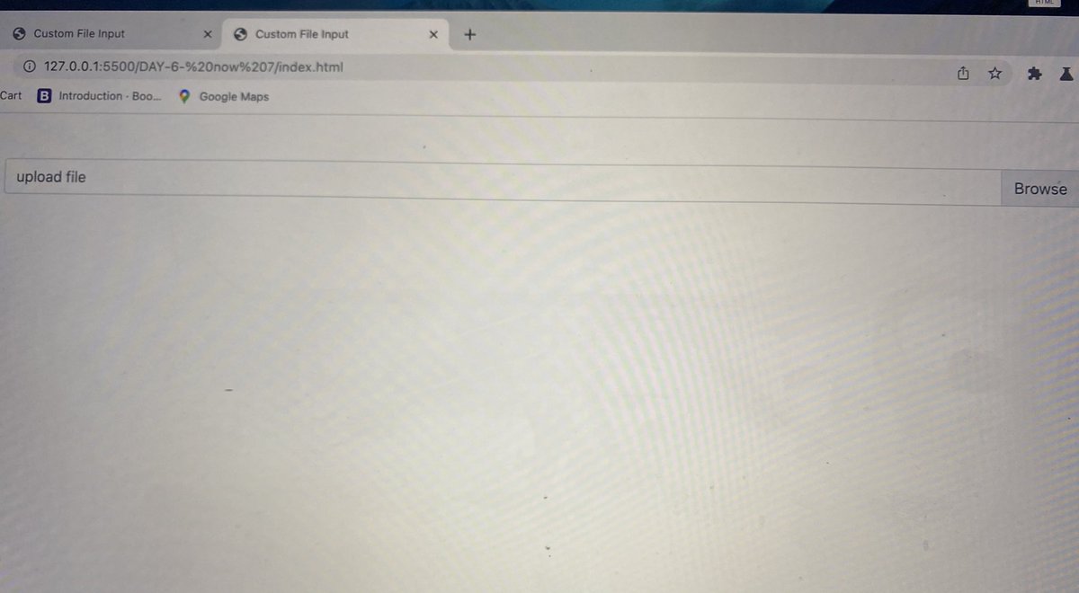 CBA_Techgh's tweet image. Day 07: Still exploring bootstrap classes and this time  custom-file-input .#codetrain #codetrainchallenge