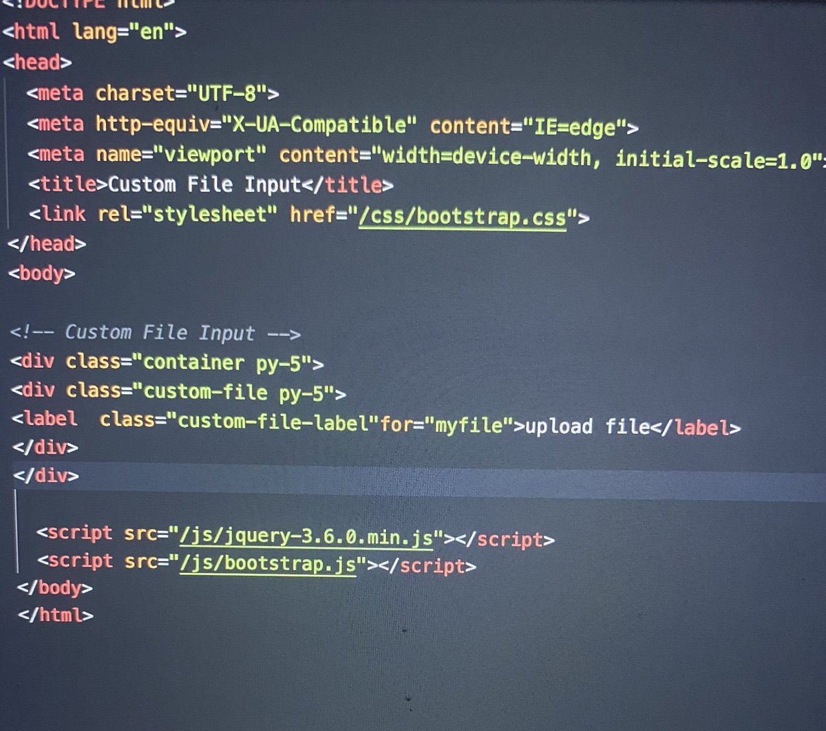 CBA_Techgh's tweet image. Day 07: Still exploring bootstrap classes and this time  custom-file-input .#codetrain #codetrainchallenge