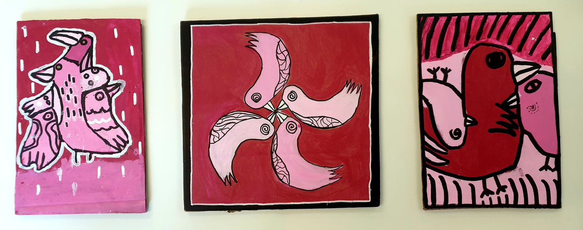 AardvarkPink's tweet image. YR 6 #stpaulshyde artwork with #fabriclenny Love it!!