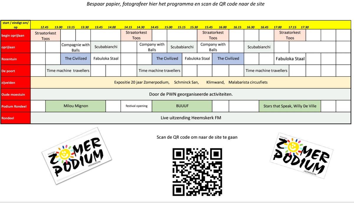 Hebben jullie er net zo'n zin in als wij? Zomerfestival Marquette🌞, drankje en hapje, ongedwongen, bands op het Rondeelpodium, muziek en verrassend straattheater van de oprijlaan tot de zijvelden bij het Chateau. Voor het gemak het blokkenschema, zodat je niets mist. Tot zondag!