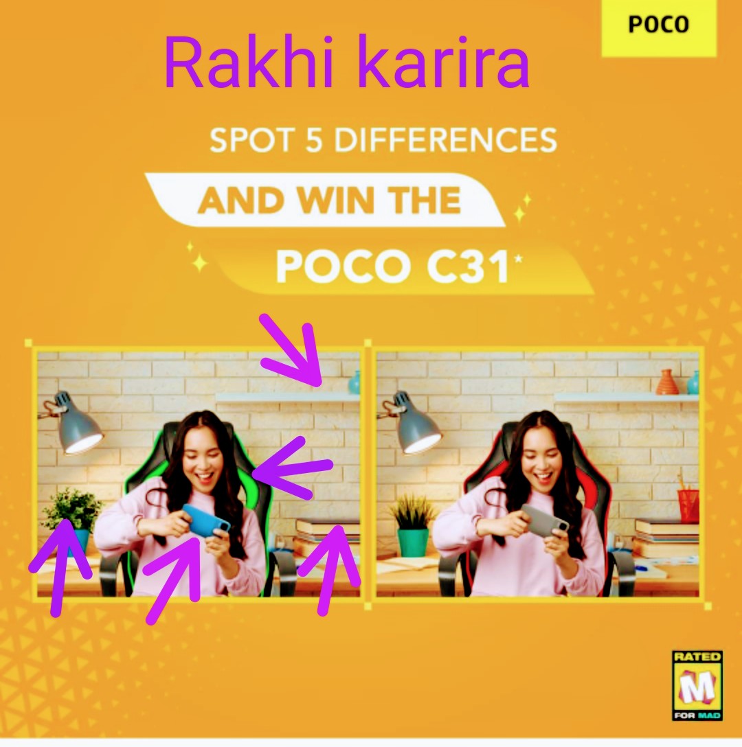 KariraRakhi's tweet photo. @IndiaPOCO @Himanshu_POCO #LifeTested #POCOC31
1. Mobile Color Change
2.Chair Color Change
3. Flower Pot Color Change
4. No Pen box Stands on the books
5. A pot kept in shelf and not placed on the other shelf
@IndiaPOCO 
Tags @Manoj19801980 @cheff_jyoti @Madhumathy15 @_saycute @blessedkamal https://t.co/8EKAKY2rwx