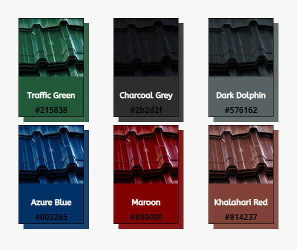perfectroofzw's tweet photo. Perfect Roofing Solutions offers IBR &amp; Corrugated roofing profiles which can also further be Galvanized or Chromadek.

Colours that we stock for IBR Chromadek &amp; Q-Tile include (but not limited to): Traffic Green, Charcoal Grey, Dark Dolphin, Azure Blue, Maroon&amp; Kalahari Red. https://t.co/Qu7QAdXvPW