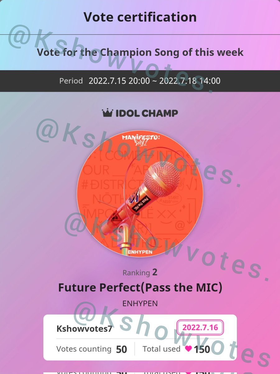 Kshowvotes's tweet photo. so we dealt to change 5 mucore tickets to 150 chamsims for #ENHYPEN

Thank you and good luck ENGENE 😊 https://t.co/m96hhlhCdp