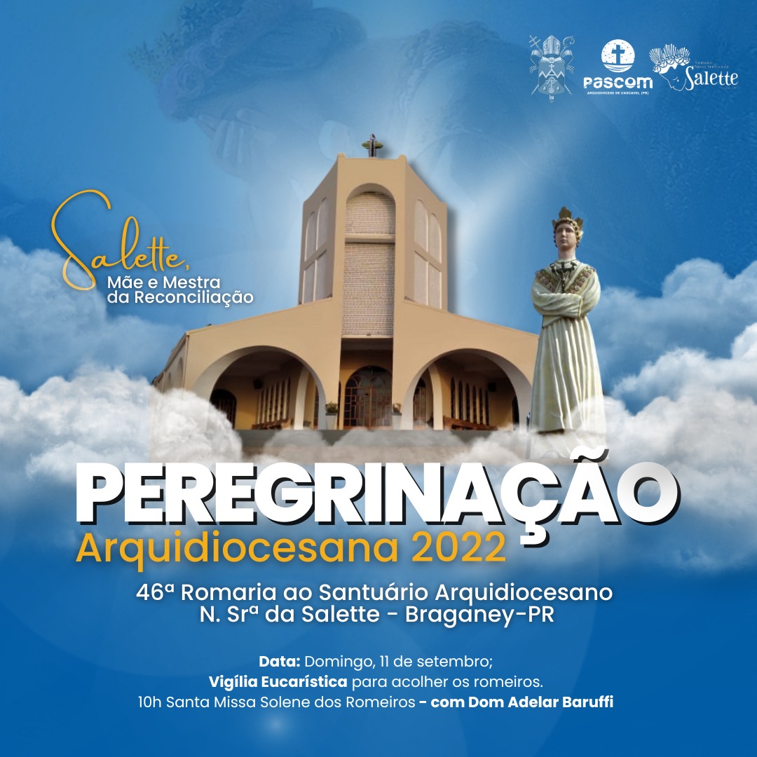 Nos unamos rumo a casa da Mãe Salette, ao Santuário Arquidiocesano para ter essa experiência de fé e devoção.