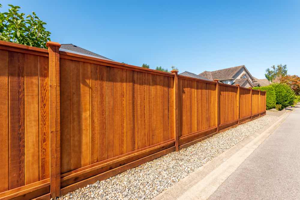 Recon Fence offers fence staining service in Plano, Tx. Staining your fence helps prolong the life of your investment. Staining helps protect the wood against ultraviolet rays, and moisture and helps ensure your pickets keep their bold color.  Give us a call today! 214-980-8231