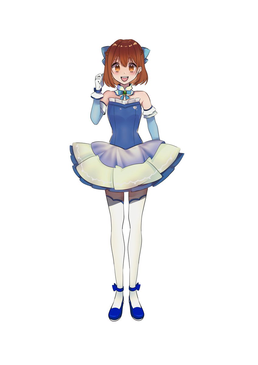 asahinayozora's tweet photo. 全身イラストのサンプルを描きました〜
 #イラスト  #創作 https://t.co/EyZH9s679C