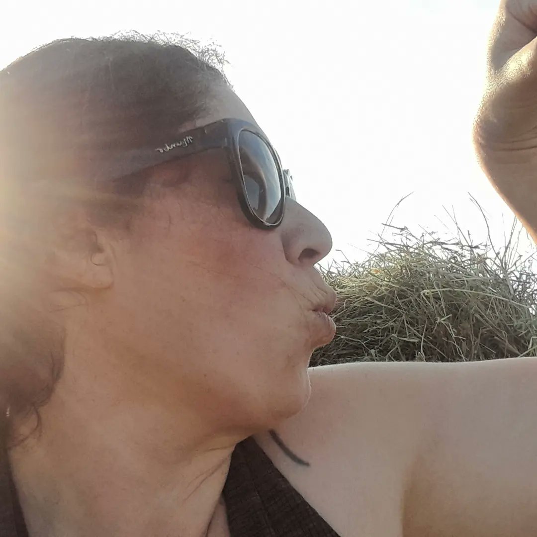 CountryClodagh's tweet photo. "Queen of the land".....Well...of my wee patch anyhoo🤠
This is my first year doing hay and I'm delighted we got that it saved as the weather was a bit sketchy at times.
#womeninag #queenoftheland #farmqueen #hayseason2022 #farmherlife https://t.co/igO2lFjJZR