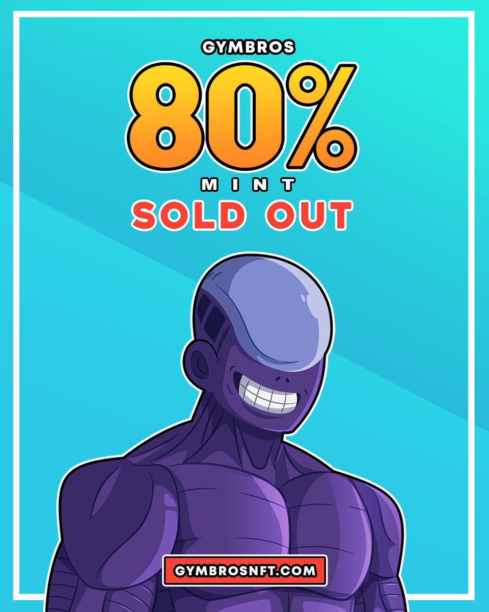 GymBros_NFT's tweet photo. GYMBROs Fam!! Absolutely incredible scenes last night as we cracked through 8000 GYMBROs NFTs minted!!

You know what this means!! Tag someone below who needs come and join the GYMBROs fam! 💪🏻👀🔥💦

Mint Your BRO 👉https://t.co/o3E2xBGxe3

#gymbros #gymbrosfam #nft #nfts #gymnft https://t.co/cxVEeZ5097