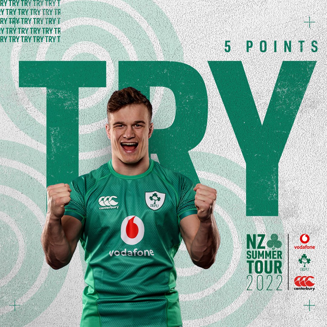 IrishRugby's tweet photo. 3' | TRY! After an impressive start in Wellington, @joshvdf powers over for Ireland's opening score! 💪

New Zealand 0-5 Ireland

#TeamOfUs | #NZvIRE https://t.co/xi7ROQru0I