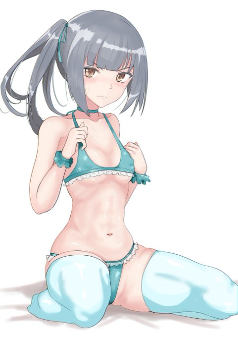 ビキニーソ霞

霞「べ、別に司令官が喜ぶから着たんじゃないからっ!神通さんに、これ着たら司令官が喜ぶからって言われたから仕方なく!、、、、、、%&%'*+P!」 