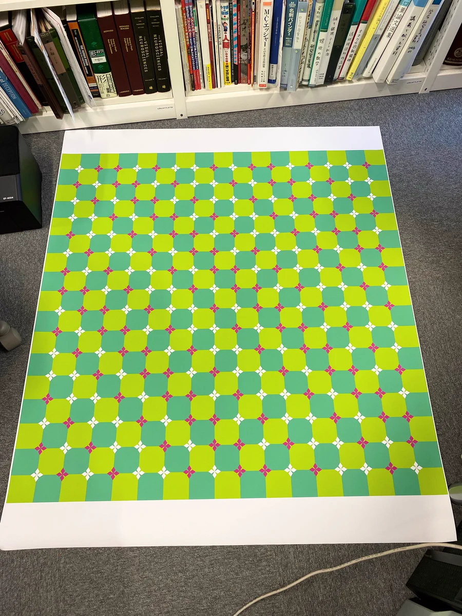 勝手に画面がぐにゃぐにゃ揺れるｗ錯視に誰もが負ける不思議なイラスト