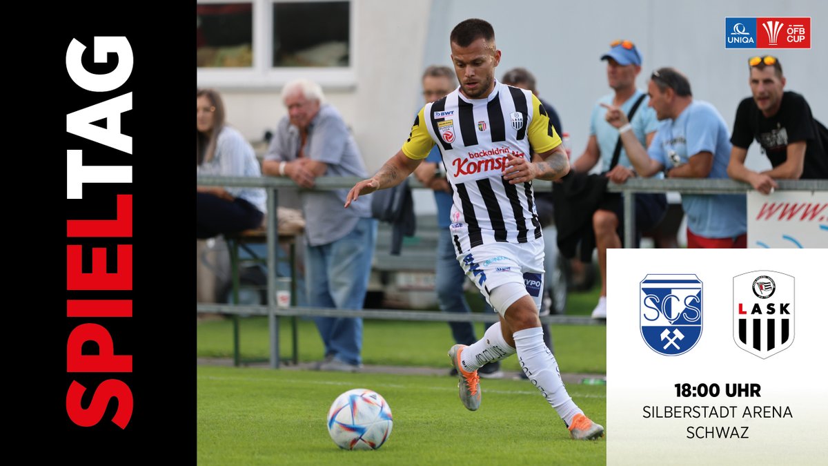 LASK_Official's tweet photo. ⚽️ Erste Runde im #UNIQAOEFBCup 
🆚 SC Schwaz
🕕 18 Uhr 
📺 Live auf ÖFB TV 👉 https://t.co/3l3j3FiI3n #SCSASK https://t.co/LnqRDtPiLz