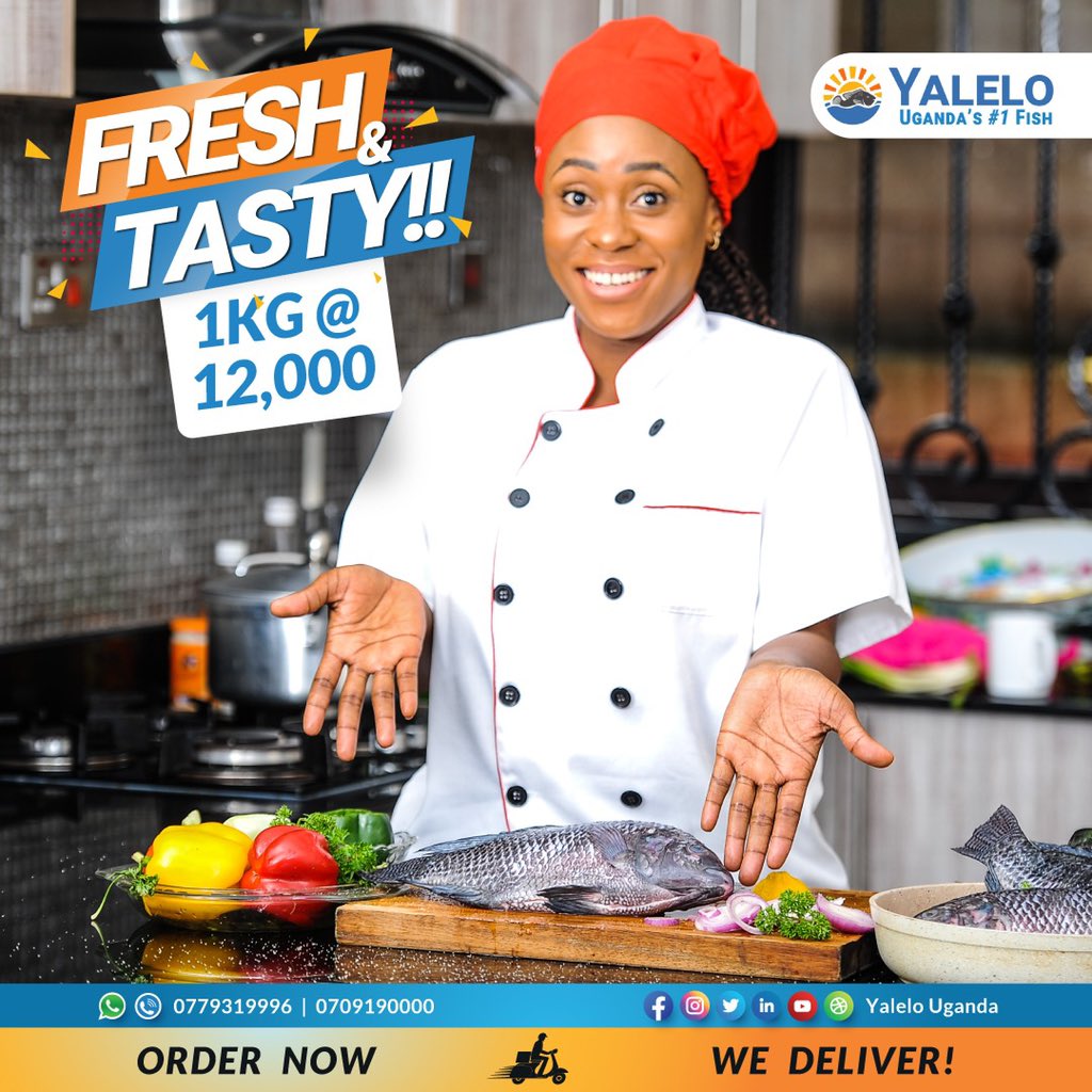 bismarckerisah's tweet photo. Everybody knows that weekends hit differently with deep fried fish😋 simply visit any of the @YaleloUganda branches next to you and get buy yourself a big tilapia fish of 1 KG at only 12k and fry your weekend 🔥🔥
#BuyThatFishEatThatFish https://t.co/52AjR98hhb