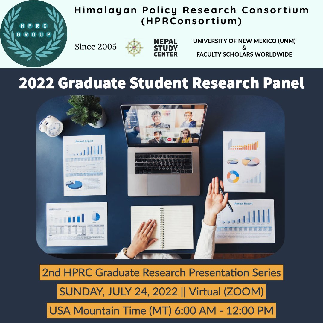 HprcGroup's tweet photo. 🚨 @HprcGroup Event Alert 🚨

📣 Join us for the Graduate Student Research Panel

📅 JULY 24, SUNDAY, 6:00 am - 12:00 pm (MT).

Registration REQUIRED.

Zoom Registration Link: https://t.co/okqAuXVnrC

For more details: https://t.co/Xr5OLxTKXH 

#graduatestudent #research #seminar https://t.co/quO9FbojHO