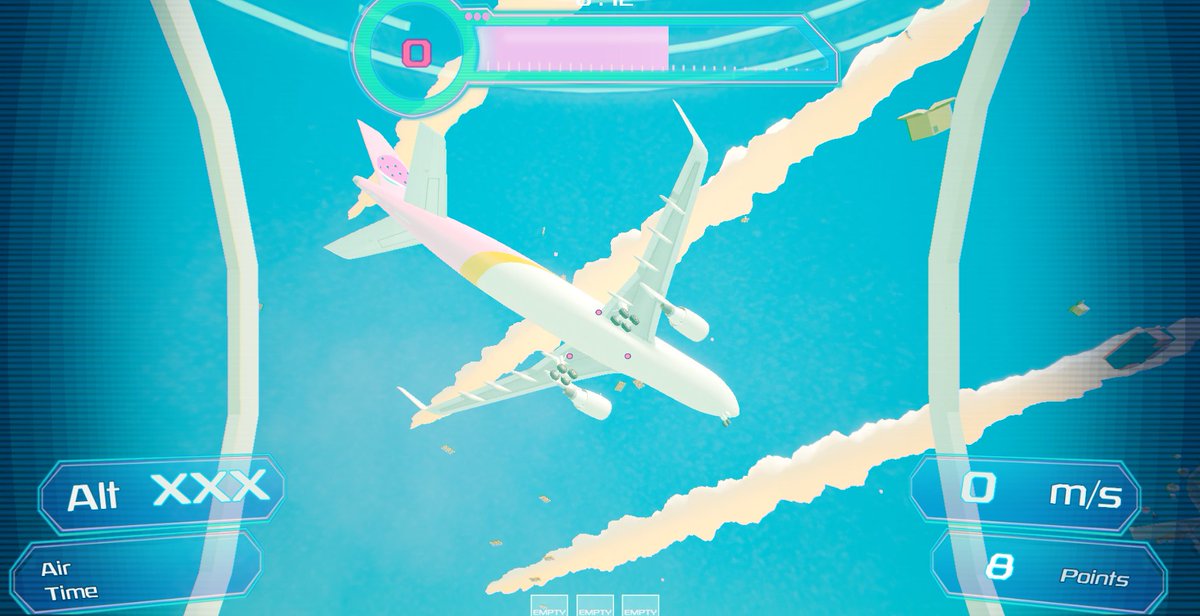 DevGallo's tweet photo. Hey, #screenshotsaturday!
Here are some new pics from the upcoming zone 12 from my game Forza Polpo.
✈️Airplanes stuck in the air
☀️a sunny day
🐙a little octopus mech
🧐What else could you want? https://t.co/bQRMa2lt7Z