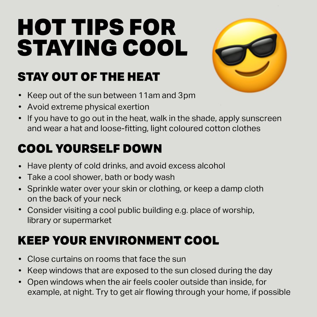🔴 The Met Office has issued a red warning for extreme heat as temperatures in London could rise to 40° in the coming days.
 
Try to stay out of the sun at the hottest periods between 11-3pm and apply sun cream when outdoors.