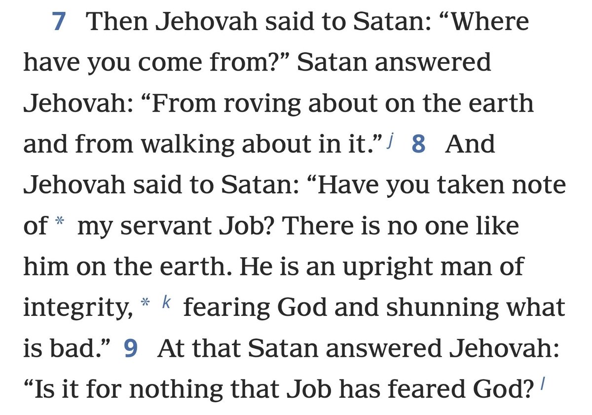beardgate's tweet photo. The biblical account of Job is actually an example of how Satan plays God like a fiddle. He gets Jehovah to show his true colors  with a single question, demonstrating that God values winning more than he values human life or suffering. #exjw https://t.co/OVbnbHOSDv