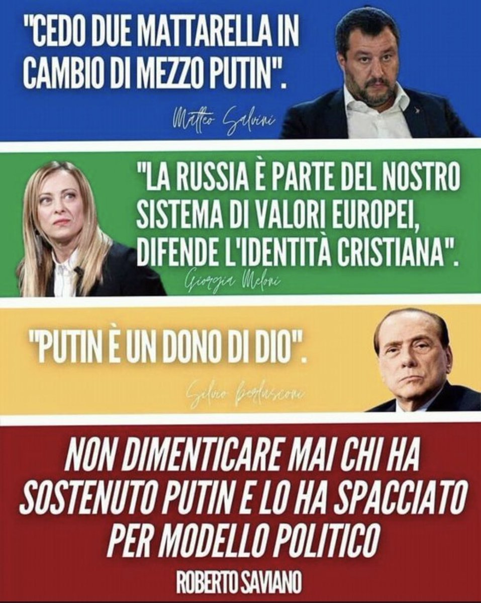 #salvini #meloni #berlusconi 
#laPeggiore_DESTRA_diSempre 
#16luglio