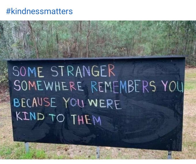 Thank you @Cbp8Cindy for the timely reminder that #KindessMatters

Share some kindness with
@Cocolh44 
@Tic_Tac_88 
@ViaTournesol