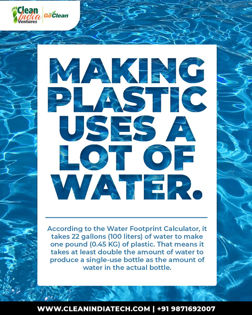 cleanindiatech's tweet photo. Now you know why recycling single-use water bottles is important!
#WaterWaste #Water #ChooseToRefuse #plastic #StopSingleUse #BePlasticWise #climatechangeisreal #reusereducerecycle #plastic #reusable https://t.co/OOCmx5abVF
