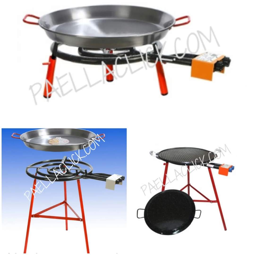 Recuerda que en <a href="/Paellaclick/">Paellaclick.com</a> tenemos conjuntos completos para que puedas hacer tus #paellas  

Si no sabes cual elegir, llámanos o envía un WhatsApp al 
👉 96 150 06 04 
👉 96 397 66 15 

Te ayudaremos a escoger el que mejor se adapte a tus necesidades.  
paellaclick.com