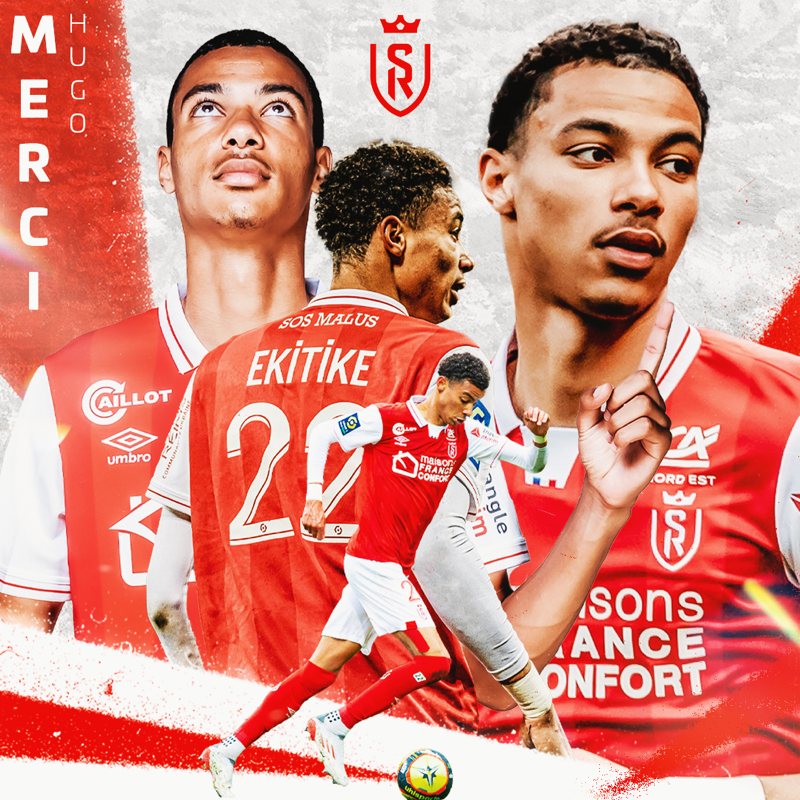 StadeDeReims's tweet photo. Le SDR l'aura vu grandir, s'épanouir, découvrir la @Ligue1UberEats ... puis l'éblouir de son talent ! 😍

✍️ Pur produit de l'#AcadémieSDR 🔴 &amp; ⚪️, le natif de la Cité des Sacres prend son envol et rejoint le @PSG_inside

Le SDR te souhaite le meilleur pour la suite @hekitike9 🤝