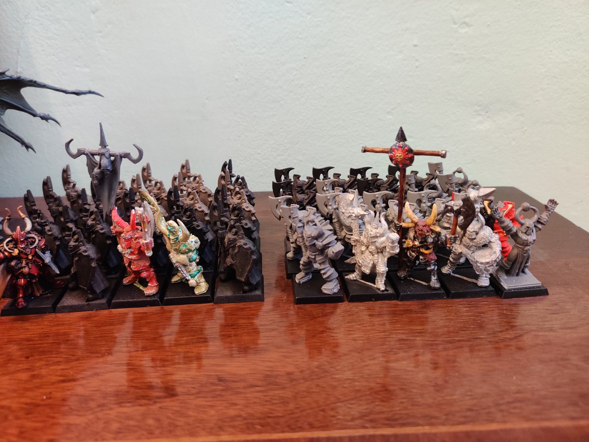 my WIP 5th edition chaos army #oldhammer