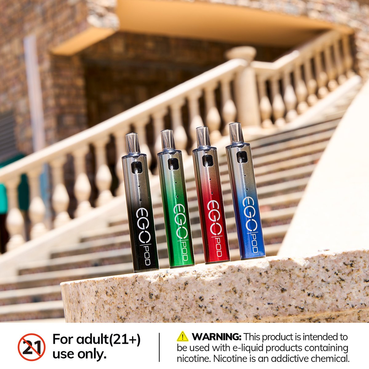 JoyetechClub's tweet photo. The eGo Pod is the fantastic kit to accompany you every day.🤘
·
WARNING: This product is intended to be used with e-liquid products containing nicotine. Nicotine is an addictive chemical. For adult(21+) use only.
·
#Joyetech #eGoPod #mtl #vapeon #cartridges #vape #vaping https://t.co/HXWvmFZ6sA