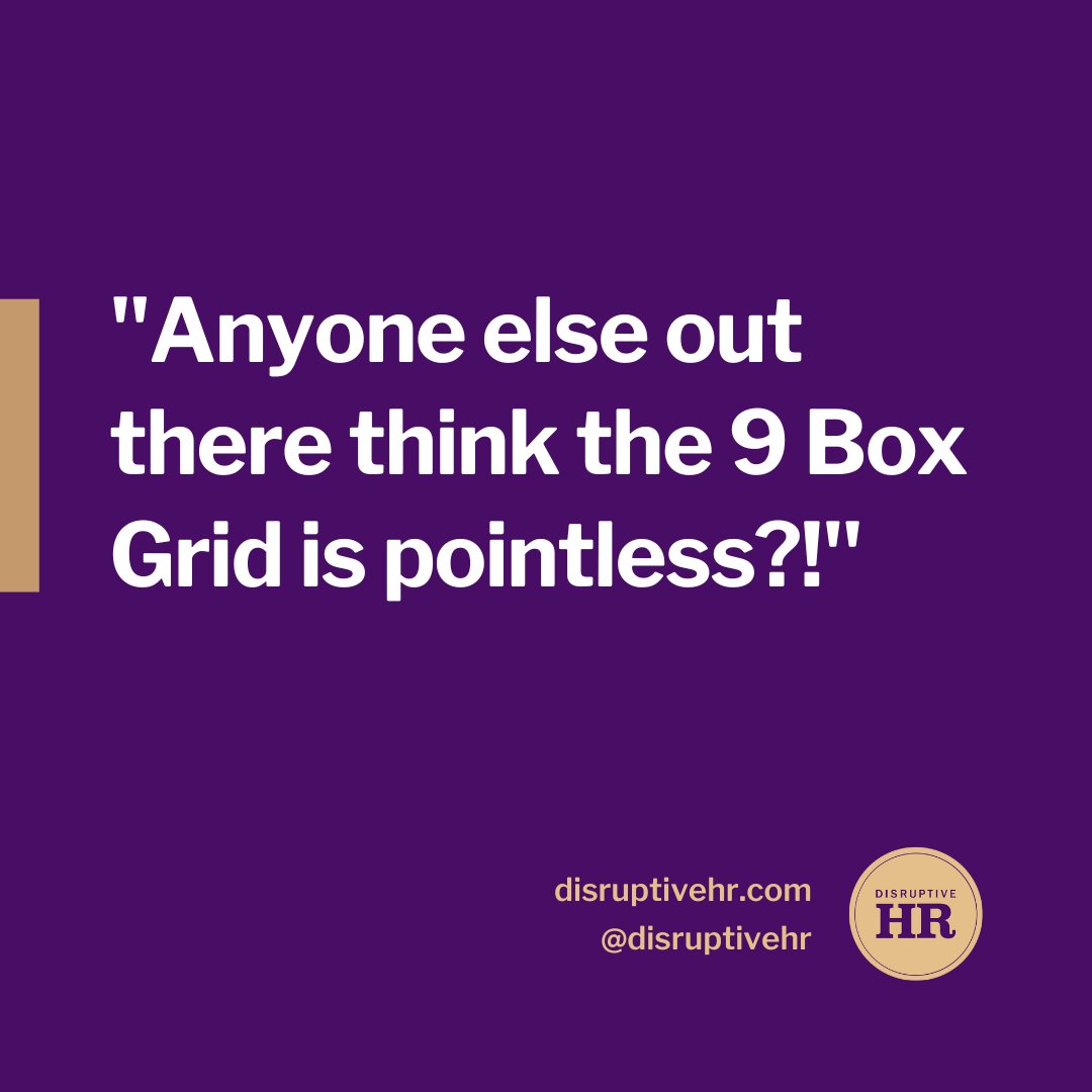 hr_disruptive's tweet photo. There are so many reasons that the 9 Box Grid is a waste of time; rater bias, the fact that potential is contextual, the annual nature of it, the secrecy if you’re not in the top right, etc, etc. It’s time to dismantle it #AgileHR!

#ChangeHR4Good https://t.co/25jjeJJ5Mw