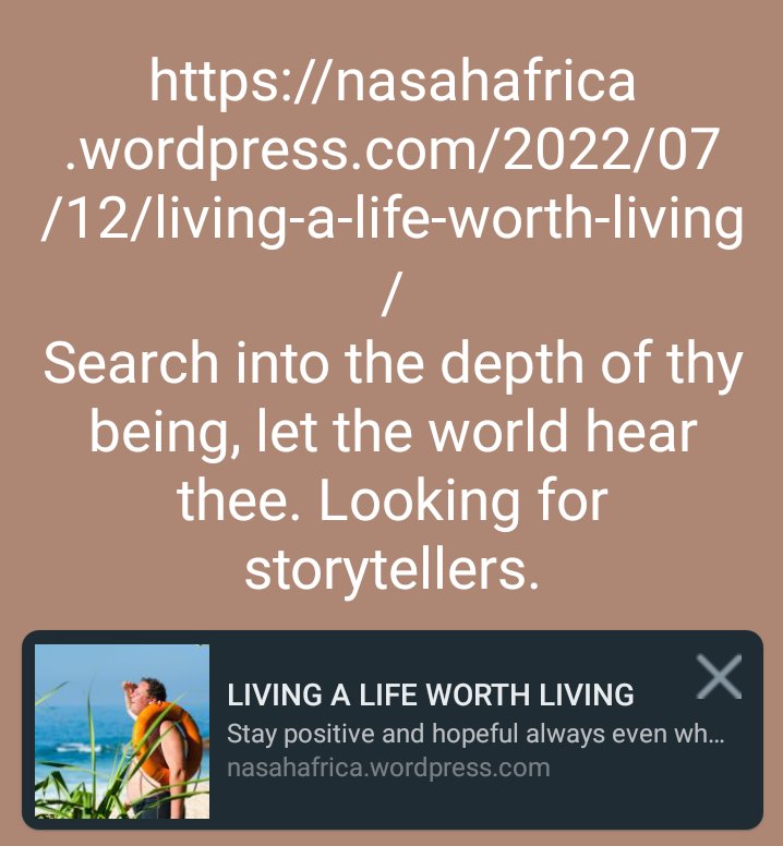 True meaning of living is not what you own, your social status or how you ascribe meaning from the socially acceptable classes. Life is the breathe you have now. Enjoy it and treasure it now because tomorrow is not guaranteed. <a href="/Nasahafrica/">Nasaha Africa</a> #Breathe #Live #Breathtaking #Now