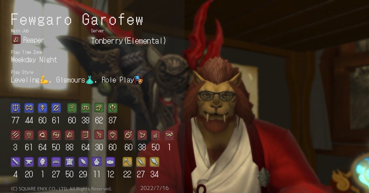 FewOma150's tweet photo. #FF14キャラクターカード #ロスガル I'm coming back to you soon, My Hrothgar https://t.co/yTJ2galQfJ