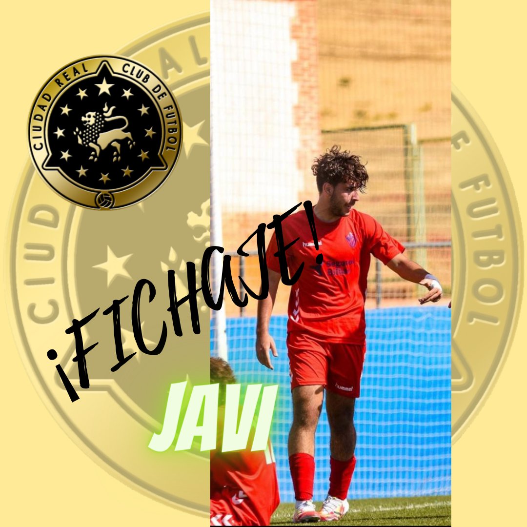 Javi.
Fichaje. Jugador de corte defensivo,  contundente y resolutivo, un seguro en defensa. ¡Enhorabuena!
#CiudadReal #ciudadrealcf #futbol