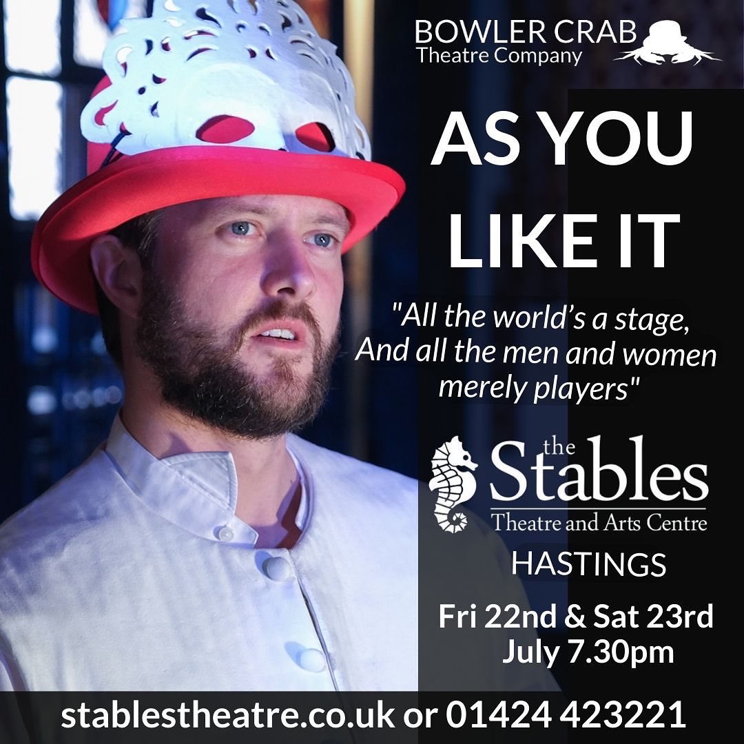 BowlerCrab's tweet image. ‘All the worlds a stage, And all the men and women merely players’ …

Opens at The Stables Theatre next Friday!

tickets at 👉👉👉👉
stablestheatre.co.uk/as-you-like-it/

#asyoulikeit #shakespeare #hastings #stablestheatre #eventsinsussex #theatretour #theatre #bowlercrab @stablestheatre