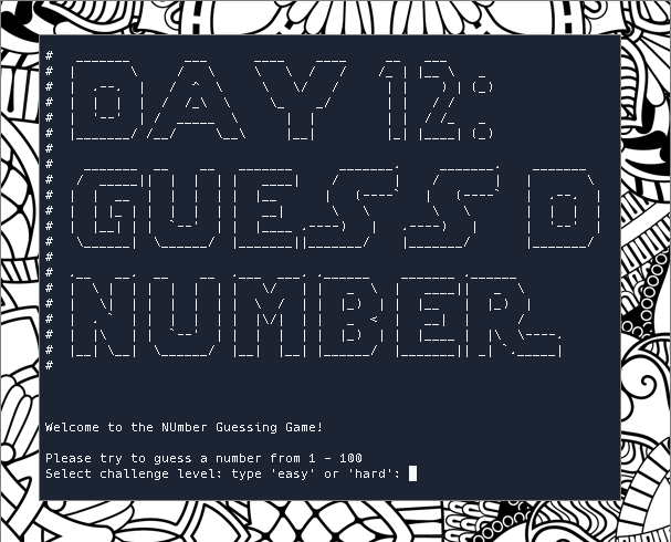 Learning Python Day 12: Guess-the-number replit.com/@TessGrava/Day… 

#100DaysOfCode