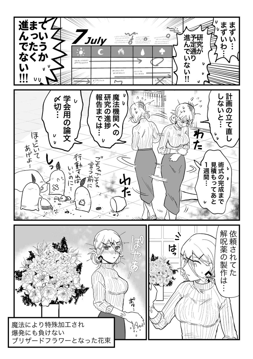 【創作漫画】
氷雪の魔女は××している場合ではない。【10】
～自覚と決心と約束～
1/4
#漫画が読めるハッシュタグ 
#創作男女 