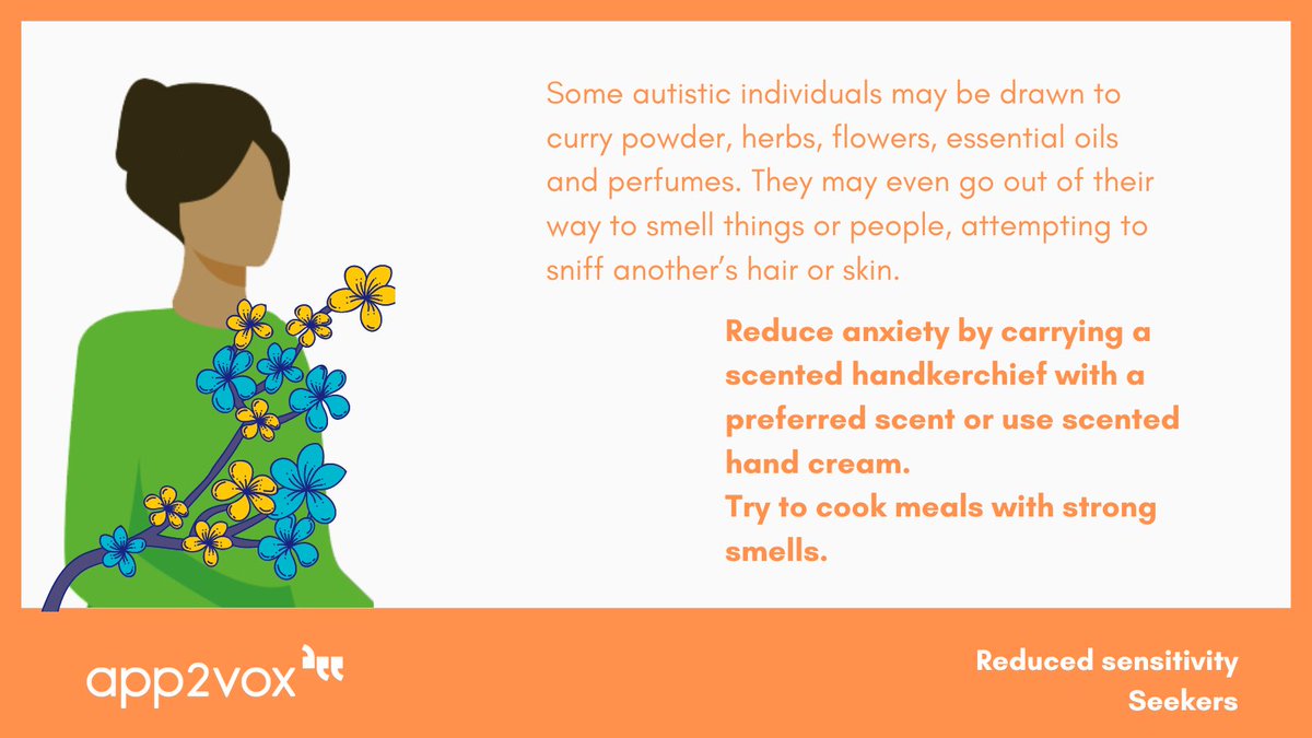 app2vox's tweet image. Those who have an increase in the sensitivity of their sense of smell may feel distressed because of a strong smell that cannot be detected by others 🤢

📖 The Seven Senses - Smell - ow.ly/mKEC50JWVs5 

#accessibleaccessibility #autismsupport #autismawareness #autismsenses