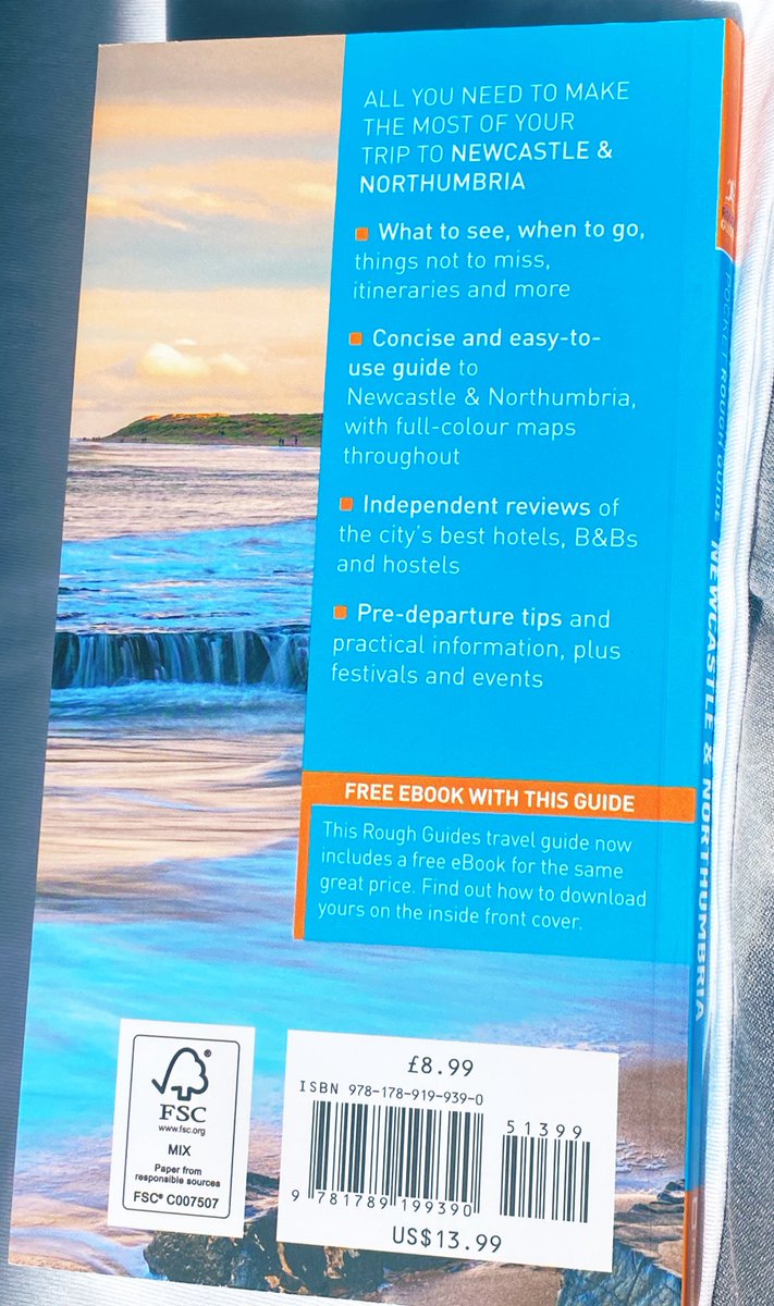 BooksMillennium's tweet photo. My copy of the new ‘Pocket Rough Guide to Newcastle &amp; Northumbria’ has arrived and pleased to see both my suggestions - @BarterBooks and @KeelRowBookshop have made the cut! It’s a fabulous &amp; up to date guide. Well done Daniel 🙌 #NorthEast #RoughGuide📚 https://t.co/XClnoStQ6R
